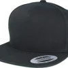 Snapback | Blanks-Yupoong Classic 5 Panel Black Snapback -