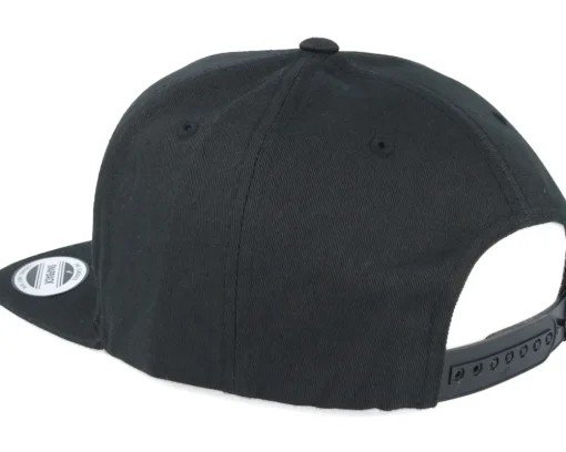 Snapback | Blanks-Yupoong Classic 5 Panel Black Snapback -
