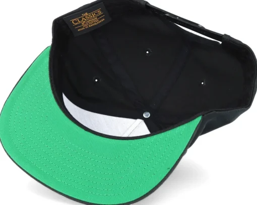 Snapback | Blanks-Yupoong Classic 5 Panel Black Snapback -