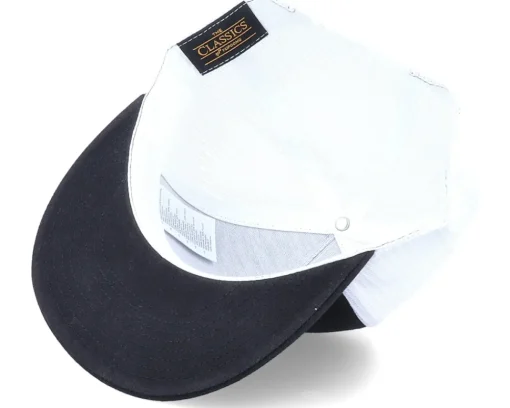 Trucker | Blanks-Yupoong Classic Black/White A-Frame Trucker Snapback -
