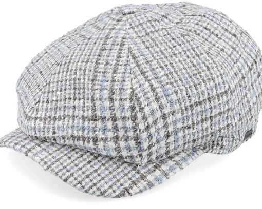 Outlet Wigéns Classic Cap Light Blue Newsboy Flat Cap -