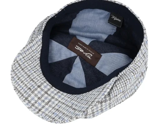 Outlet Wigéns Classic Cap Light Blue Newsboy Flat Cap -