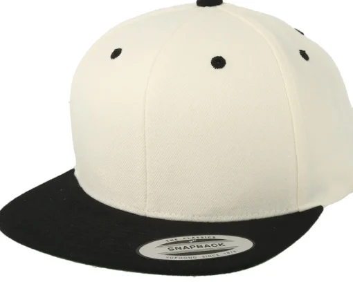Outlet Yupoong Classic Natural/ Snapback - Black