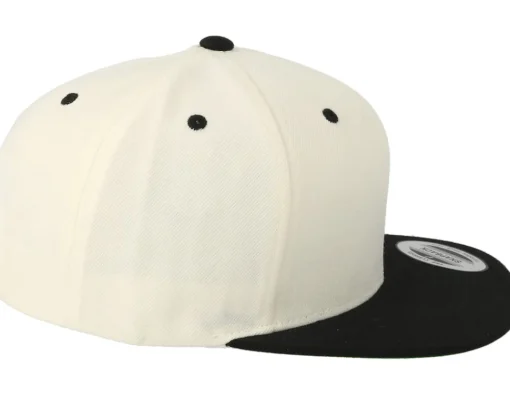 Outlet Yupoong Classic Natural/ Snapback - Black
