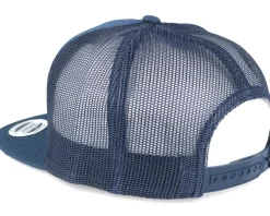Trucker-Yupoong Classic Navy A-Frame Trucker Snapback -