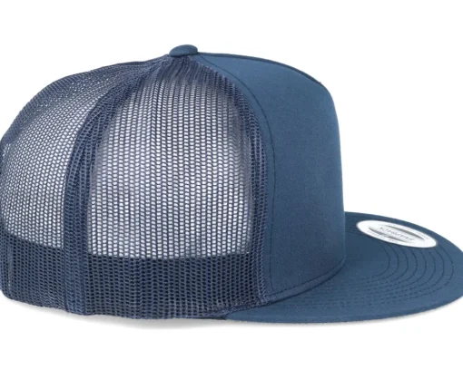 Trucker-Yupoong Classic Navy A-Frame Trucker Snapback -