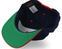 Snapback-Yupoong Classic Navy/Red Snapback -