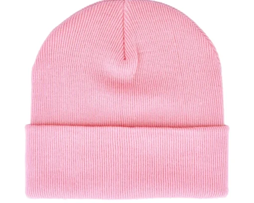 Cuff Beanies-Beechfield Classic Cuff Blank Beanie - Pink