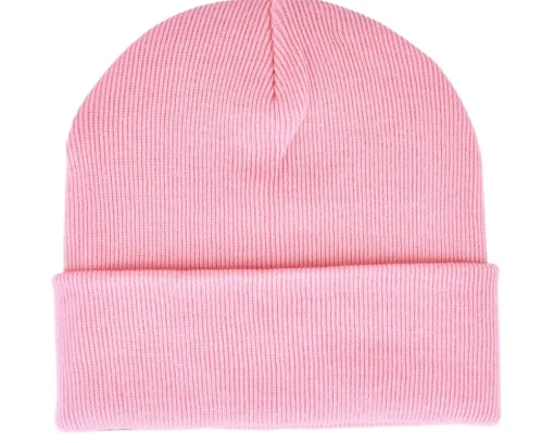 Cuff Beanies-Beechfield Classic Cuff Blank Beanie - Pink