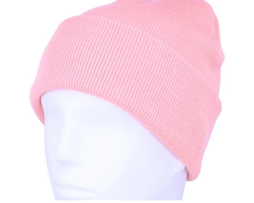 Cuff Beanies-Beechfield Classic Cuff Blank Beanie - Pink