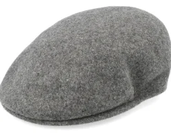 New Jaxon & James Classic Wool Charcoal Flat Cap -