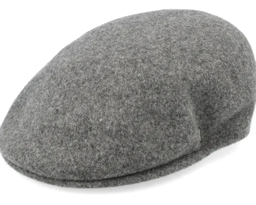 New Jaxon & James Classic Wool Charcoal Flat Cap -