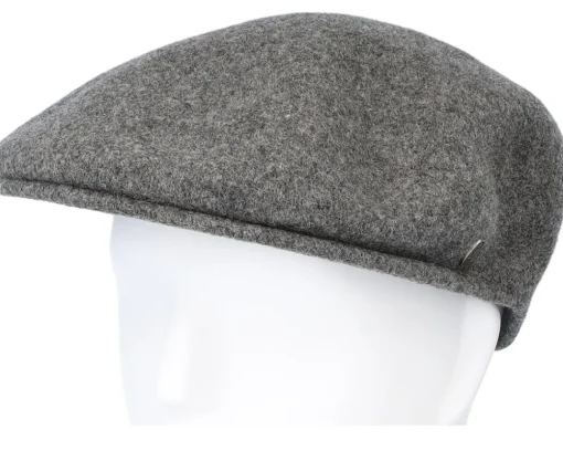 New Jaxon & James Classic Wool Charcoal Flat Cap -