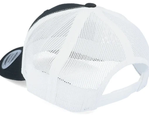 Blanks-Yupoong Classics Recycled Mesh Black/White Trucker -