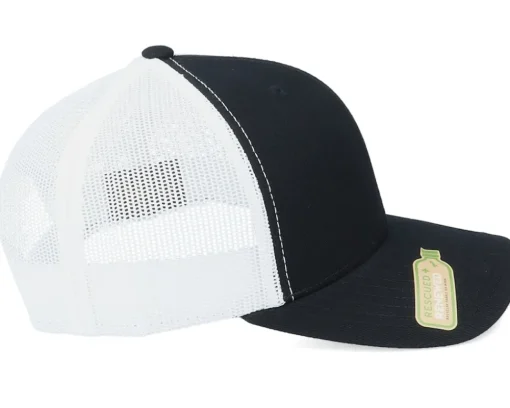 Blanks-Yupoong Classics Recycled Mesh Black/White Trucker -