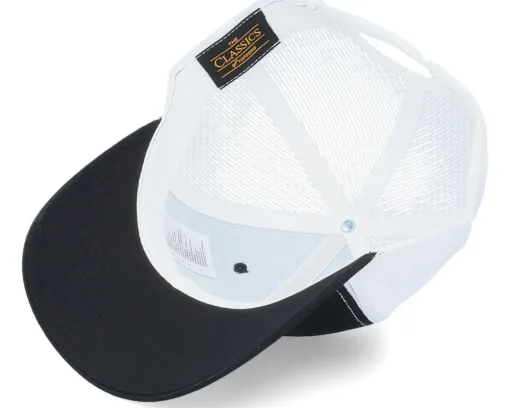 Blanks-Yupoong Classics Recycled Mesh Black/White Trucker -