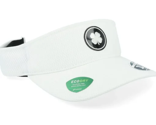 Sport-Black Clover Clear White/Black Tpu Patch Visor -