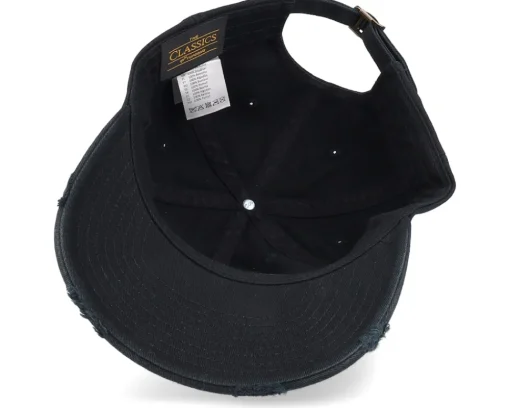 Sale Critiql Hit Cleric Dad Cap Destroyed Adjustable - Black