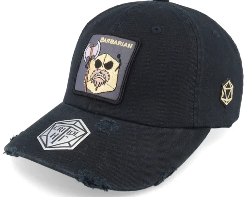 Sale Critiql Hit Cleric Dad Cap Destroyed Adjustable - Black