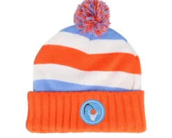 New Mitchell & Ness Cleveland Cavaliers Snow Day Knit Hwc Orange Pom -