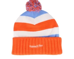 New Mitchell & Ness Cleveland Cavaliers Snow Day Knit Hwc Orange Pom -