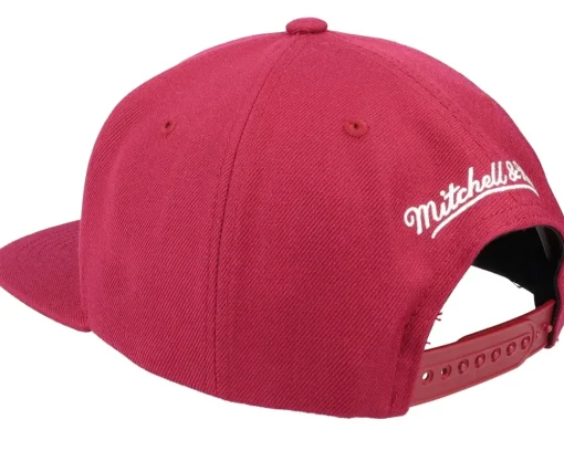 Snapback-Mitchell & Ness Cleveland Cavaliers Team Ground 2.0 Maroon Snapback - Red