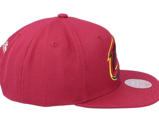 Snapback-Mitchell & Ness Cleveland Cavaliers Team Ground 2.0 Maroon Snapback - Red