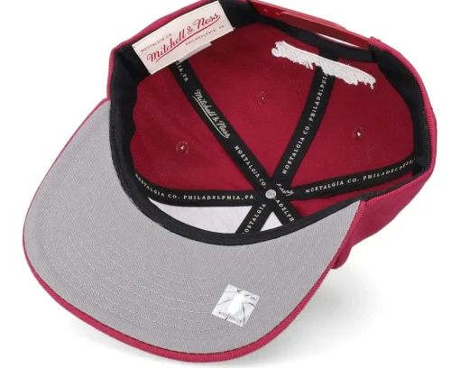 Snapback-Mitchell & Ness Cleveland Cavaliers Team Ground 2.0 Maroon Snapback - Red