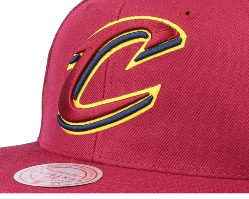 Snapback-Mitchell & Ness Cleveland Cavaliers Team Ground 2.0 Maroon Snapback - Red