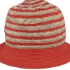 Sale Seeberger Cloche In Stripy Design Terracotta-Linen Bucket -