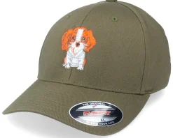 Flexfit-Iconic Cocker Spaniel Dog Olive Flexfit -
