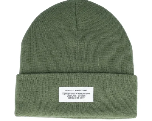 Sale SQRTN Cold Winter Beanie Olive Cuff -