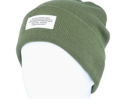 Sale SQRTN Cold Winter Beanie Olive Cuff -