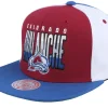Clearance Mitchell & Ness Colorado Avalanche Billboard 2 Royal/ Snapback - Red