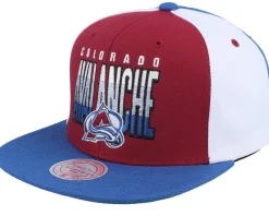 Clearance Mitchell & Ness Colorado Avalanche Billboard 2 Royal/ Snapback - Red