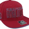 Snapback-Fanatics Colorado Avalanche Gino Flat Brim Dark Garnet/Blue Snapback - Red