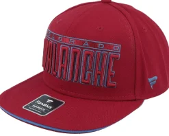 Snapback-Fanatics Colorado Avalanche Gino Flat Brim Dark Garnet/Blue Snapback - Red