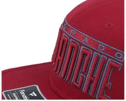 Snapback-Fanatics Colorado Avalanche Gino Flat Brim Dark Garnet/Blue Snapback - Red
