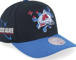 Adjustable-Mitchell & Ness Colorado Avalanche Groove Drip Pro /Blue Adjustable - Black