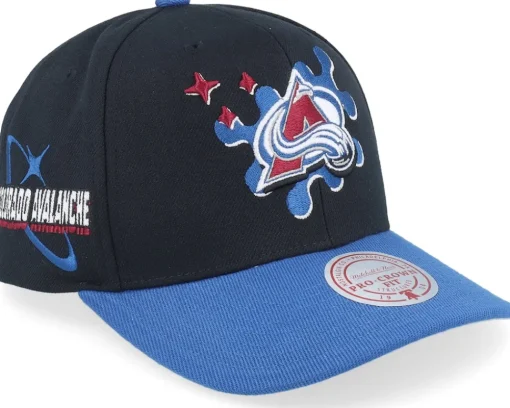 Adjustable-Mitchell & Ness Colorado Avalanche Groove Drip Pro /Blue Adjustable - Black