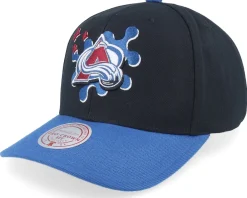 Adjustable-Mitchell & Ness Colorado Avalanche Groove Drip Pro /Blue Adjustable - Black