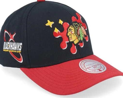 Adjustable-Mitchell & Ness Colorado Avalanche Groove Drip Pro /Blue Adjustable - Black