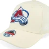Adjustable-Mitchell & Ness Colorado Avalanche Khaki Classic Red Khaki Adjustable - Beige