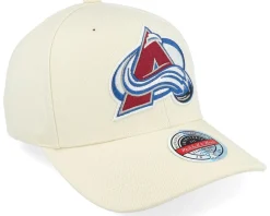 Adjustable-Mitchell & Ness Colorado Avalanche Khaki Classic Red Khaki Adjustable - Beige