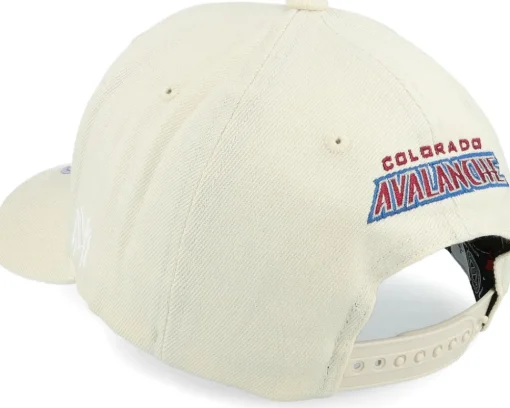 Adjustable-Mitchell & Ness Colorado Avalanche Khaki Classic Red Khaki Adjustable - Beige