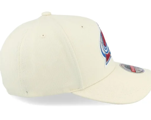 Adjustable-Mitchell & Ness Colorado Avalanche Khaki Classic Red Khaki Adjustable - Beige