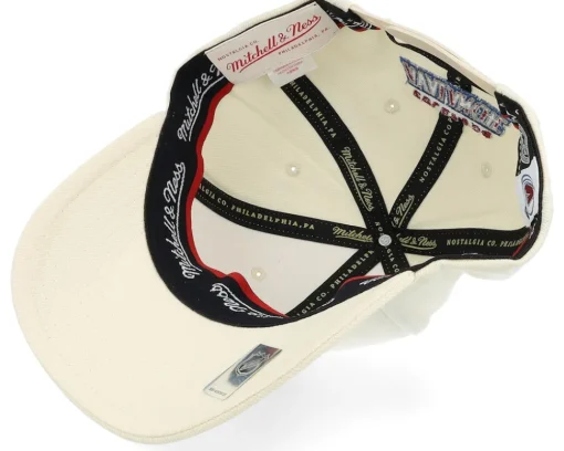Adjustable-Mitchell & Ness Colorado Avalanche Khaki Classic Red Khaki Adjustable - Beige