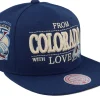 Snapback-Mitchell & Ness Colorado Avalanche With Love Snapback - Blue