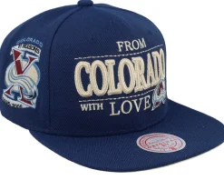 Snapback-Mitchell & Ness Colorado Avalanche With Love Snapback - Blue