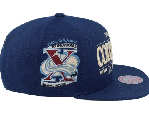 Snapback-Mitchell & Ness Colorado Avalanche With Love Snapback - Blue